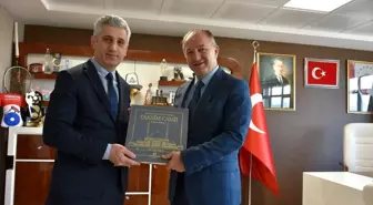 BİK Erzurum Şube Müdürü Tahsin Şahin, Gençlik ve Spor İl Müdürü Levent Çakmur'u Ziyaret Etti