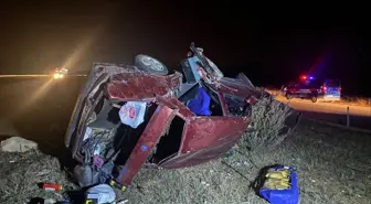 Şarampole Devrilen Otomobilin Sürücüsü Hayatını Kaybetti