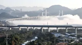 Guizhou'da Yeni Hızlı Tren Hattı Hizmete Girdi
