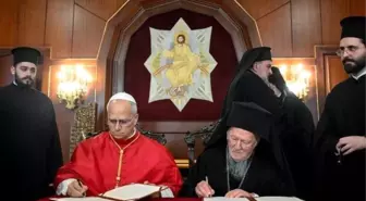 Papa 14. Leo İstanbul'da Fener Rum Patrikhanesi'ni Ziyaret Etti