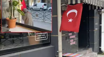 Türk bayrağını görüp yaptığıyla yürekleri ısıttı