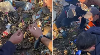 Yolda kaybettiği 10 yıllık birikimini 40 ton çöpün içinde buldular