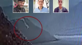 Otomobilin baraj gölüne uçtuğu kazanın görüntüleri ortaya çıktı