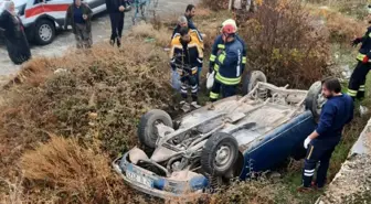 Akşehir'de Şarampole Yuvarlanan Otomobilin Sürücüsü Hayatını Kaybetti