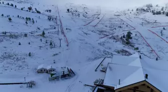 Bolu'da Yüksek Kesimlere Kar Yağdı, Beyaz Güzellik Ortaya Çıktı