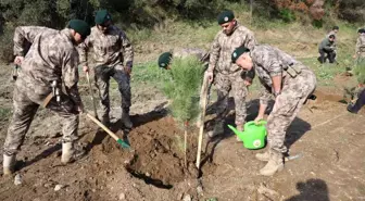 Aydın'da şehit polisler adına fidan dikildi