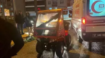 Sinop'ta ATV yayaya çarptı: 1 yaralı