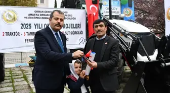 Vezirköprü'de çiftçiye Orköy Projesi kapsamında ekipman ve süt ineği desteği verildi