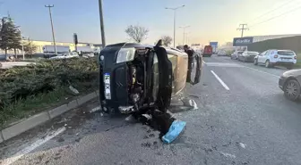 Bolu'da kontrolden çıkan otomobil devrildi: 1 yaralı