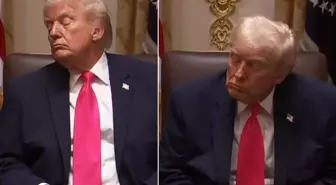 Dünya Trump'ın bu görüntülerini konuşuyor! Kabinede dondu kaldı