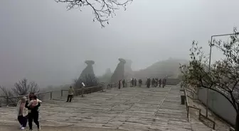 Kapadokya'da sis etkili oldu