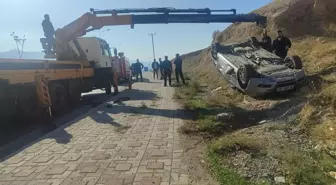 Şırnak'ta takla atan otomobilin sürücüsü yaralandı