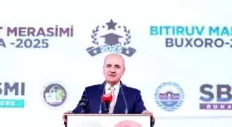 TBMM Başkanı Kurtulmuş, Sağlık Bilimleri Üniversitesi Ebu Ali İbn Sina Buhara Devlet Tıp Enstitüsü Mezuniyet Töreni'ne katıldı