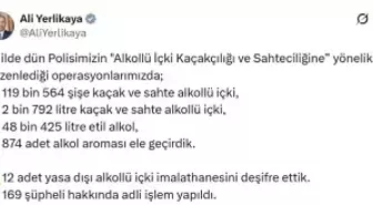 81 ilde kaçak içki operasyonu; 169 şüpheliye işlem yapıldı