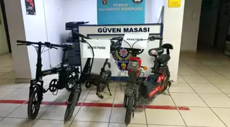 Çalınan bisikletler polis tarafından bulundu