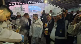 Çalışma ve Sosyal Güvenlik Bakan Yardımcıları, madencilerle buluştu
