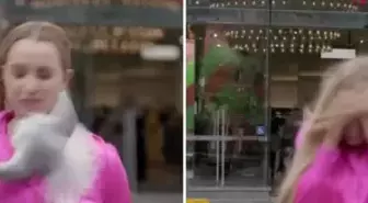 Canlı yayında martı saldırısına uğrayan kadın muhabir kanlar içinde kaldı