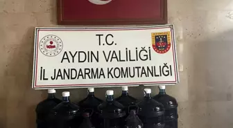 Germencik'te 150 litre el yapımı içki ele geçirildi