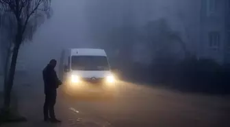 Keşan'da yoğun sis etkili oldu