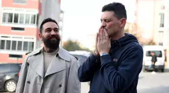 Mattia Ahmet Minguzzi'nin babası, oğlunun duvara çizilen portresini görmek için Edirne'ye geldi