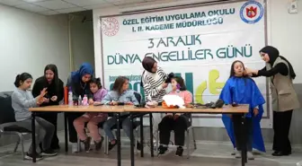 Muş'ta özel çocuklara kuaför sürprizi
