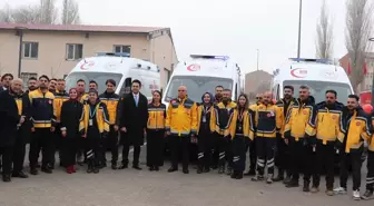 Ağrı'da 112 Acil Sağlık filosuna donanımlı 7 yeni ambulans katıldı