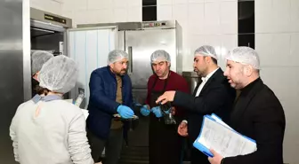 Çatak'ta okulların, kurumların ve öğretmenevinin yemekhaneleri denetlendi