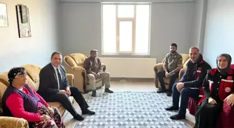 Kağızman'da şehit ve gazi aileleri ziyaret edildi