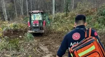 Kastamonu'da tomruk altında kalan orman işçisi yaralandı