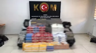 Konya'da 2 milyon liralık kaçak sigara operasyonu
