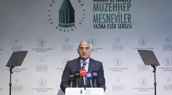 'Mana ve Nakış: Müzehhep Mesneviler Yazma Eser Sergisi' açıldı