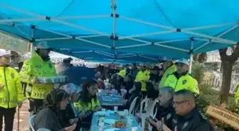 Manisa'da şehit trafik polisleri için mevlit okutuldu