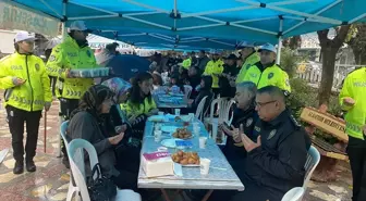 Manisa'da şehit trafik polisleri için mevlit okutuldu