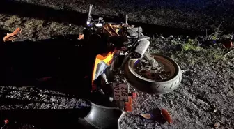 Otomobille çarpışan motosikletin sürücüsü ağır yaralandı