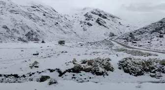 Antalya'nın yüksek kesimleri beyaza büründü