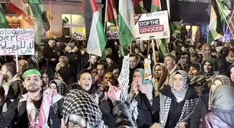 Berlin'de Filistin ile dayanışma gösterisi düzenlendi