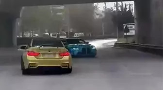 Drift pahalıya patladı, 2 araç trafikten men edildi