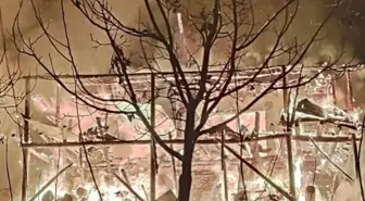 Evde çıkan, okul lojmanına sıçradı