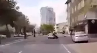 Hatalı şerit değiştirdi, motosiklet sürücüsünü düşürdü: 1 gözaltı