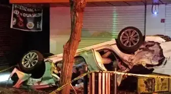 Takla atan araçta bulunan 1 kişi öldü, 1 kişi yaralandı