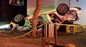 Takla atan araçta bulunan 1 kişi öldü, 1 kişi yaralandı