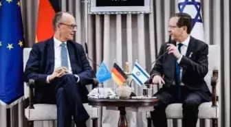 Almanya Başbakanı İsrail Cumhurbaşkanı ile Görüştü