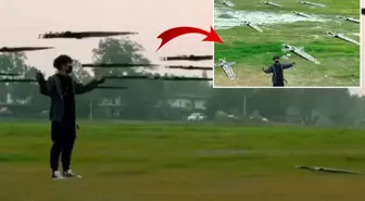 Dünya bu adamı konuşuyor! Kılıçlardan oluşan dron ordusu kurdu