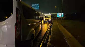 Eyüpsultan'da yağış nedeniyle 7 araç birbirine girdi: 2 yaralı