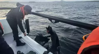 Karaya oturan tekne sahil güvenlik ekiplerince kurtarıldı