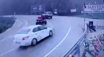 Uludağ Yolunda Yaşanan Kazalar Güvenlik Kamerasına Yansıdı