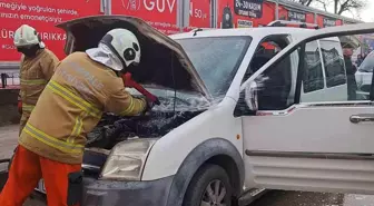 Kırıkkale'de araç yangını