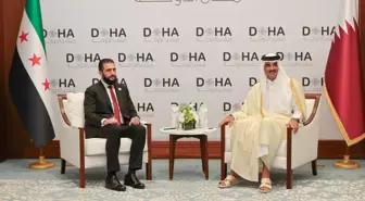 Suriye Cumhurbaşkanı Şara, Doha'da Katar Emiri Al Sani ile görüştü