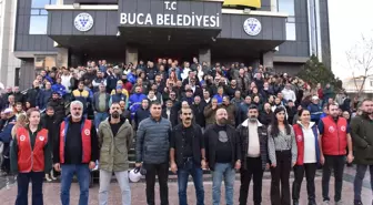 Buca Belediyesi'ndeki yaklaşık 2 bin işçiden iş bırakma eylemi