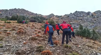 Erzincan'da kayalıklarda mahsur kalan 11 keçi 3 saatlik operasyonla kurtarıldı